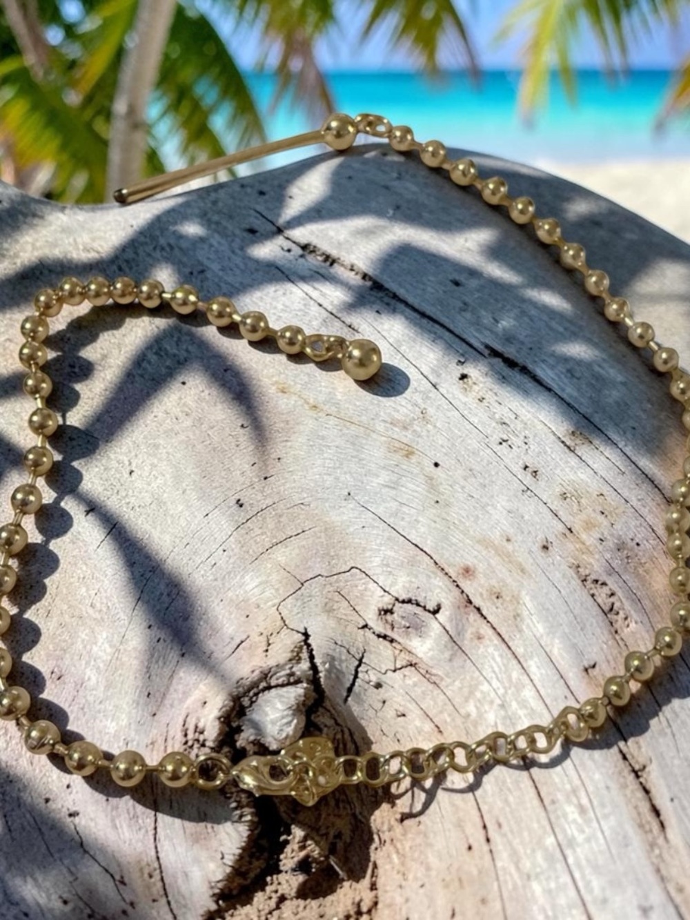 Elegant Gold Necklace 18”